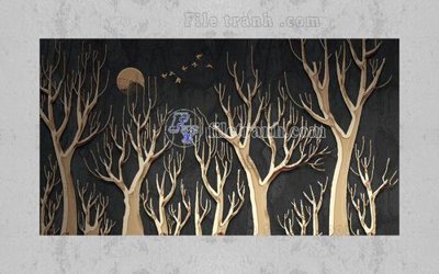 Ảnh gốc File in tranh tường hiện đại FT24293 (độ nét cao) in tráng gương