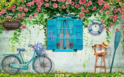 File tranh File psd tường quán cà phê FT2431 (file gốc) chủ đề phong thủy