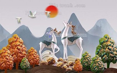 Tải xuống file tranh gốc File in tranh tường hiện đại FT24349 (PSD/TIFF)