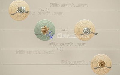 File in lụa File in tranh tường hiện đại FT24391 (hoa văn) File in tranh tường hiện đại FT24391