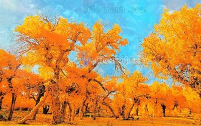 File in trần File in tranh tường hiện đại FT24427 (bản gốc) hoa văn