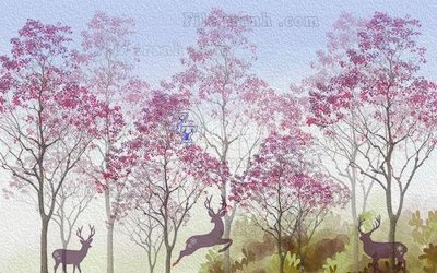 File in ấn File in tranh tường hiện đại FT24475 chuyên nghiệp