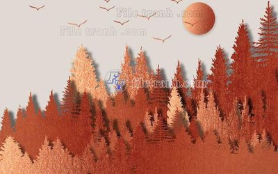 File tranh File in tranh tường hiện đại FT24479 (gốc) phong cách tối giản