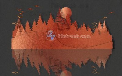 File tranh File in tranh tường hiện đại FT24519 (gốc) chủ đề thiên nhiên