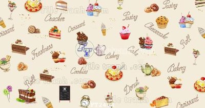 File gốc File psd tường quán cà phê FT2454 (trang trí) phòng trẻ em