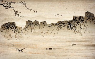 File gốc File in tranh tường hiện đại FT24584 (in lụa) hoa văn cổ điển