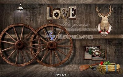 File tranh File psd tường quán cà phê FT2479 (ảnh gốc) in trần nhà