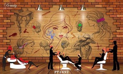 File ảnh File psd tường quán cà phê FT2492 (gốc) cho trang trí nhà hàng