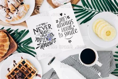 File ảnh File psd tường quán cà phê FT2539 (gốc) dùng in Pano