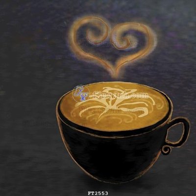 File gốc in tráng gương File psd tường quán cà phê FT2553 chi tiết