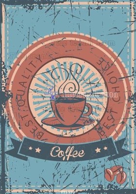 File in ấn File psd tường quán cà phê FT2572 (bản gốc) cao cấp