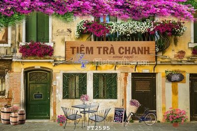 File tranh gốc File psd tường quán cà phê FT2595 (bản đẹp) độc quyền