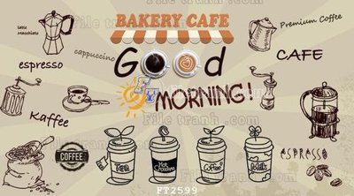 File in trần File psd tường quán cà phê FT2599 (bản gốc) bầu trời