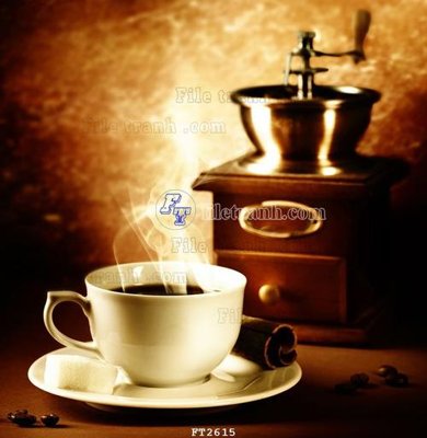 Tải file File psd tường quán cà phê FT2615 (gốc) chủ đề phong thủy