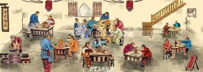 Hình ảnh gốc File psd tường quán cà phê FT2683 (để in khổ lớn)