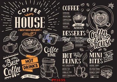 File gốc File psd tường quán cà phê FT2695 (in lụa) chi tiết cao