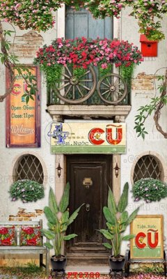 Tải file gốc File psd tường quán cà phê FT2700 (in khổ lớn) quảng cáo