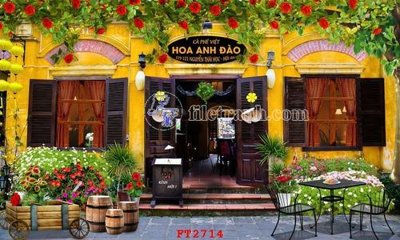 Tải file gốc File psd tường quán cà phê FT2714 dùng cho in ấn