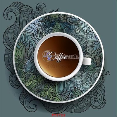 Tệp tin gốc File psd tường quán cà phê FT2722 (dùng cho in ấn) chuyên nghiệp