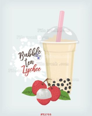 File in mica File psd tường quán cà phê FT2755 (bản gốc) làm vách ngăn