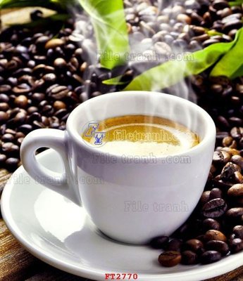 File gốc File psd tường quán cà phê FT2770 (in mica) trang trí