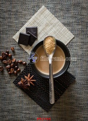 File gốc File psd tường quán cà phê FT2795 (in mica) cắt laser