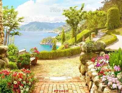 File gốc File psd tường quán cà phê FT2860 (in mica) làm bảng hiệu