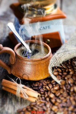 File gốc File psd tường quán cà phê FT2909 (in mica) cắt laser