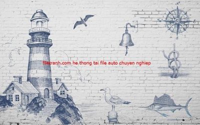 File gốc File tranh dán tường cà phê nhà hàng FT3110 (in ấn) màu sắc trung thực