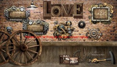 File tranh File tranh dán tường cà phê nhà hàng FT3159 (gốc) in vải canvas