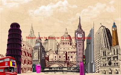 File ảnh File tranh dán tường cà phê nhà hàng FT3190 (gốc) in decal dán tường