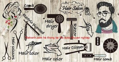 Hình ảnh file gốc File tranh dán tường cà phê nhà hàng FT3267 cho in UV