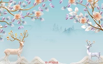 File ảnh Tường nền 3D hiện đại FT3D518 (gốc) cho trang trí nhà hàng