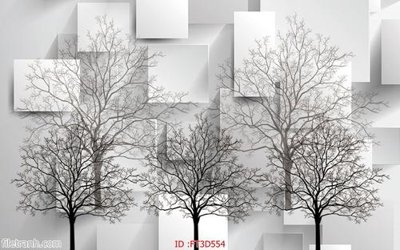 File in trần Tường nền 3D hiện đại FT3D554 (bản gốc) đại dương