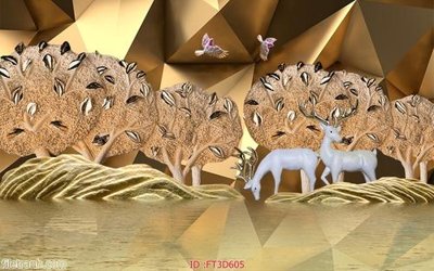 Download file gốc Tường nền 3D hiện đại FT3D605 (in mica) logo