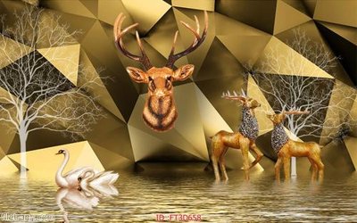 Download file ảnh gốc Tường nền 3D hiện đại FT3D658 để in ấn