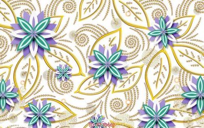 File tranh in tráng gương Tường nền 3D hiện đại FT3D662 (siêu nét)