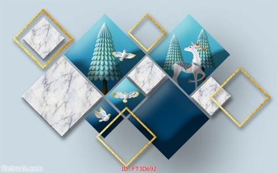 File gốc Tường nền 3D hiện đại FT3D692 (phong cách) châu Âu