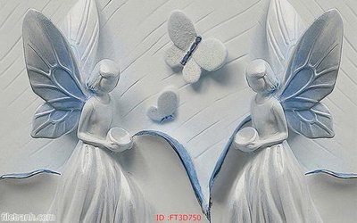 File gốc Tường nền 3D hiện đại FT3D750 (in tráng gương) nghệ thuật