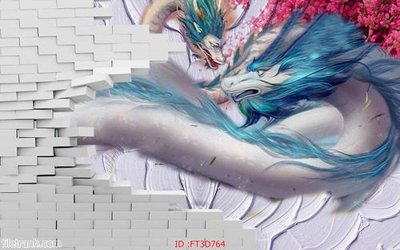 File tranh Tường nền 3D hiện đại FT3D764 (ảnh gốc) độc quyền