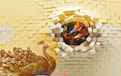 Tải file Tường nền 3D hiện đại FT3D766 (gốc) in trên mọi chất liệu