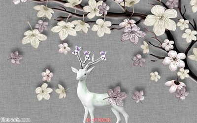 File tranh Tường nền 3D hiện đại FT3D822 (ảnh gốc) in trần xuyên sáng