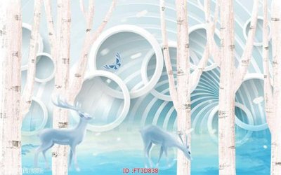 File tranh gốc Tường nền 3D hiện đại FT3D838 (bản quyền) Filetranh.com