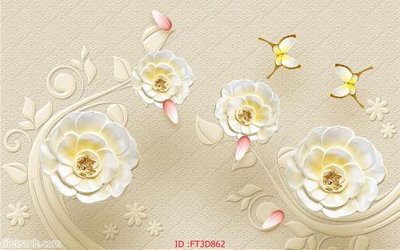 File gốc Tường nền 3D hiện đại FT3D862 (phong cách) cổ điển