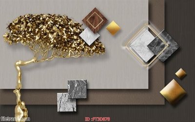 File tranh Tường nền 3D hiện đại FT3D878 (bản gốc) treo phòng ăn