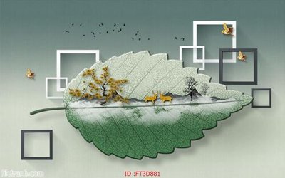 Tải file gốc Tường nền 3D hiện đại FT3D881 (in bạt) quảng cáo