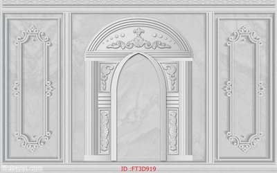 File gốc in ấn Tường nền 3D hiện đại FT3D919 chất lượng vượt trội