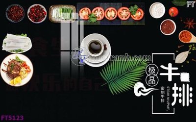 File gốc Filetranh tường nền nhà hàng KTV FT5123 (AI/EPS) cho in ấn