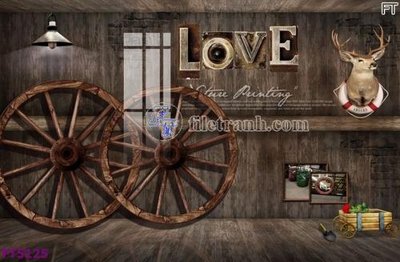 File ảnh Filetranh tường nền nhà hàng KTV FT5125 (gốc) in poster