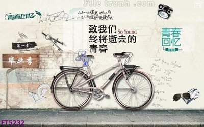 File tranh Filetranh tường nền nhà hàng KTV FT5232 (gốc) in vải canvas